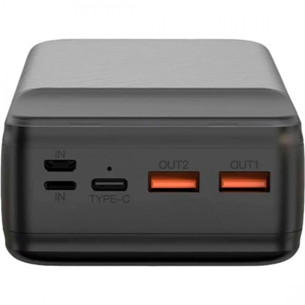  Зовнішній акумулятор Power Bank XO PR201 30000mAh PD65W for Laptop Black