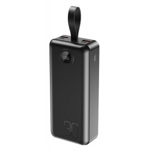  Зовнішній акумулятор Power Bank XO PR240 30000mAh PD20W + QC225W with light Black