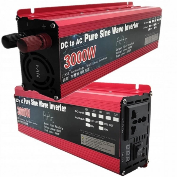  Автомобільний інвертор EA SUN POWER 3000w 12v, перетворювач напруги