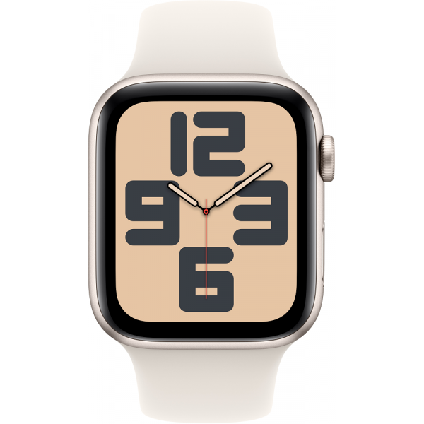  Смарт-годинник Apple Watch SE 2024 GPS 40mm Starlight Aluminium Case with Starlight Sport Band - M/L (MXEG3QH/A)