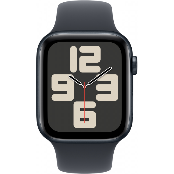  Смарт-годинник Apple Watch SE 2024 GPS 44mm Midnight Aluminium Case with Midnight Sport Band - M/L (MXEK3QH/A)