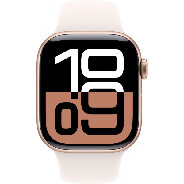  Смарт-часы Apple Watch Series 10 GPS 42mm Rose Gold Aluminium Case with Light Blush Sport Band - S/M (MWWH3QH/A)