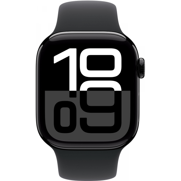  Смарт-годинник Apple Watch Series 10 GPS 42mm Jet Black Aluminium Case with Black Sport Band - S/M (MWWE3QH/A)