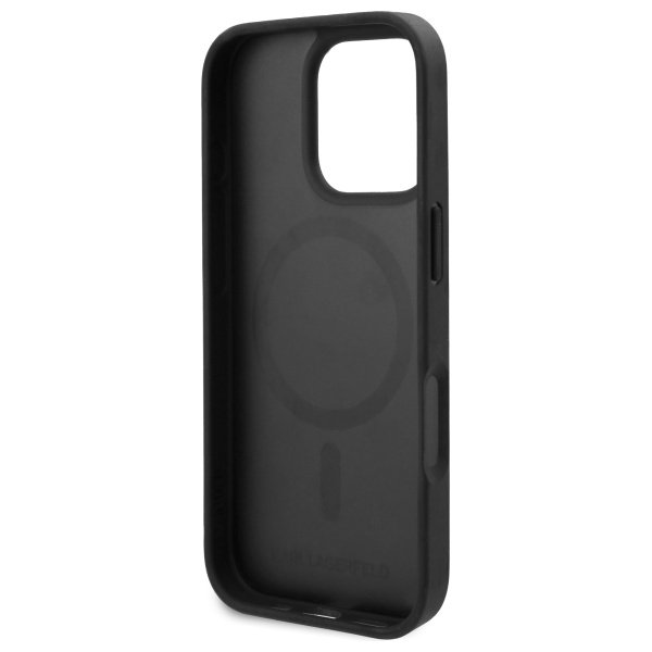  Чехол Karl Lagerfeld Karl Heads для iPhone 16 Pro Black with MagSafe (KLHMP16LPGKHPHK)