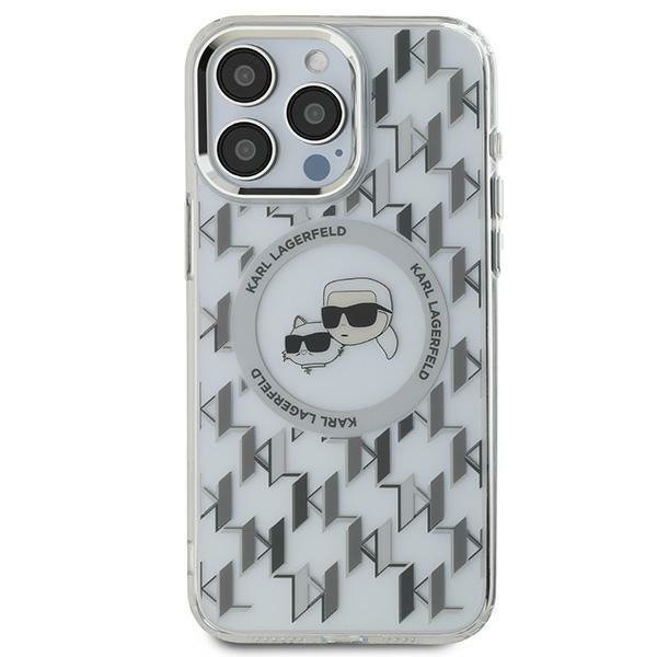 Чехол Karl Lagerfeld IML Monogram Karl  Choupette Head для iPhone 16 Pro Max Transparent with MagSafe (KLHMP16XHMCKMHT)
