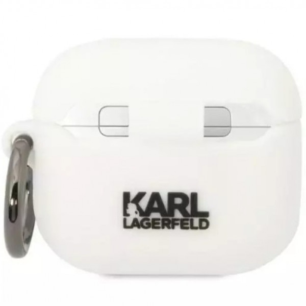  Чехол Karl Lagerfeld Silicone Choupette Head 3D для AirPods 3 White (KLA3RUNCHH)
