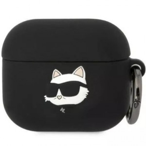  Чохол Karl Lagerfeld Silicone Choupette Head 3D для AirPods Pro 2 Black (KLAP2RUNCHK)