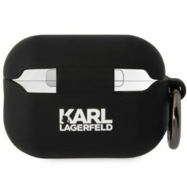  Чехол Karl Lagerfeld Silicone Karl Head 3D для AirPods Pro 2 Black (KLAP2RUNIKK)