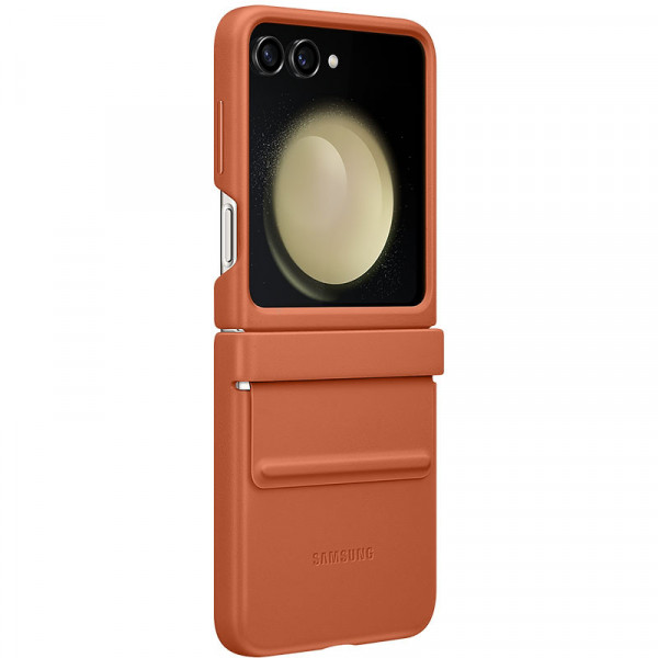  Чохол Leather Case для Samsung Flip 5 Brown (AAA)