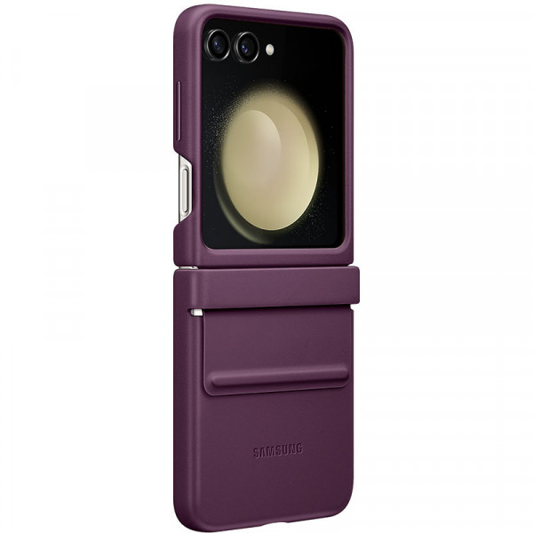  Чохол Leather Case для Samsung Flip 5 Purple (AAA)