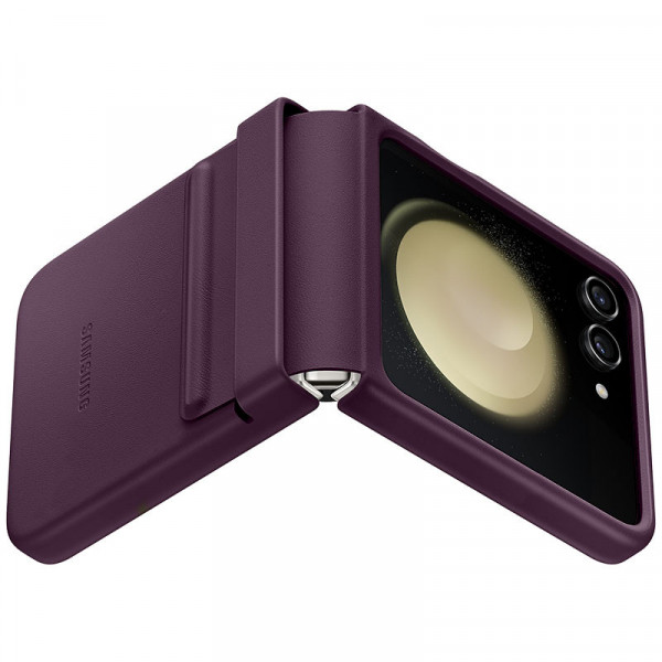  Чохол Leather Case для Samsung Flip 5 Purple (AAA)