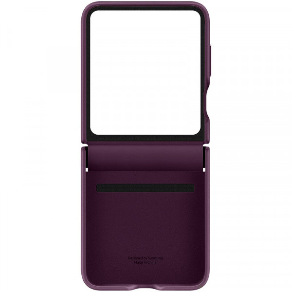  Чохол Leather Case для Samsung Flip 5 Purple (AAA)