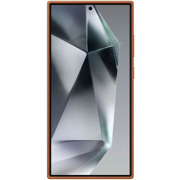  Чехол Leather Case для Samsung S24 Ultra Brown (AAA)