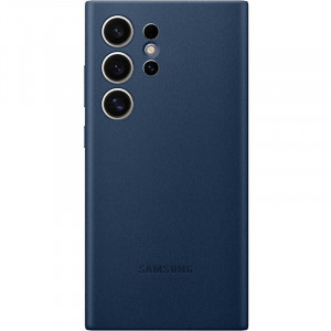  Чохол Leather Case для Samsung S24 Ultra Navy Blue (AAA)