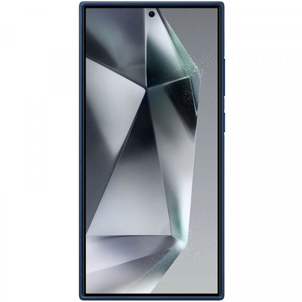  Чохол Leather Case для Samsung S24 Ultra Navy Blue (AAA)