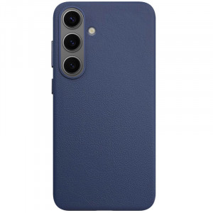  Чехол Leather Case для Samsung S25+ Dark Blue (AAA)