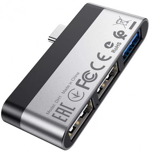  Type-C HUB Borofone DH1 Type-C to USB 30*3