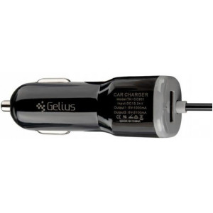  Автомобільний зарядний пристрій Gelius Ultra Edition USB + MicroUSB 1A Black