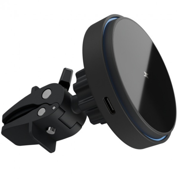  Автотримач із бездротовою зарядкою Proove Light Circle 15W Black