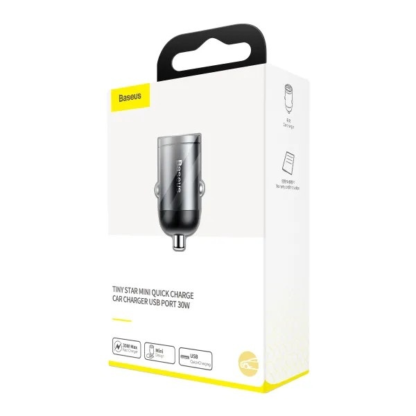  Автомобільний зарядний пристрій Baseus Tiny Star Mini PPS 30W USB Gray