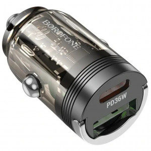  Автомобильное зарядное устройство Borofone BZ29A PD/QC 36W Black