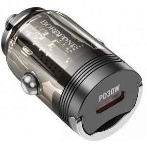  Автомобільний зарядний пристрій Borofone BZ29 PD/QC 30W Black