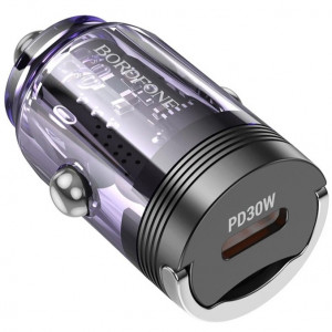  Автомобільний зарядний пристрій Borofone BZ29 PD/QC 30W Purple
