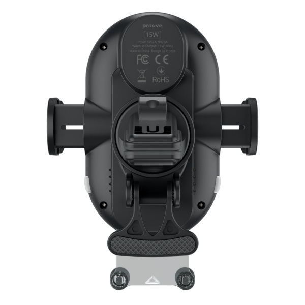  Автодержатель с беспроводной зарядкой Proove Rounded Energy 15W Black