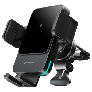  Автотримач із бездротовою зарядкою Proove Sonic 15W Black