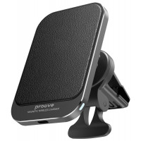 Автодержатель с беспроводной зарядкой Proove Square Magnetic 15W Black
