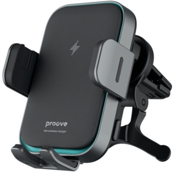  Автотримач із бездротовою зарядкою Proove Triple Clamp Pro 15W Gray (WHTP15010004)