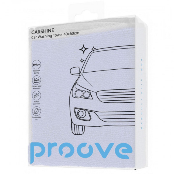  Автомобільна мікрофібра Proove Carshine (40*60cm) Blue (AACR40000003)