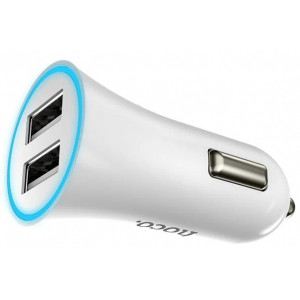  Автомобильное зарядное устройство Hoco UC-204 24 A White