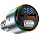  Автомобільний зарядний пристрій Proove FM Launcher Power Drive 30W (PD+QC30) Type-C+USB+AUX Silver (FMPD30110006)