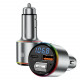  Автомобільний зарядний пристрій Proove FM Launcher Power Drive 30W (PD+QC30) Type-C+USB+AUX Silver (FMPD30110006)