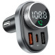  Автомобильное зарядное устройство Proove FM Launcher Sound Link 30W (PD+QC30) Type-C+USB Black