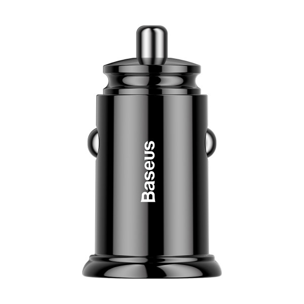  Автомобільний зарядний пристрій Baseus Circular Plastic PD30 QC 40+30W USB+Type-C Black