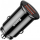  Автомобільний зарядний пристрій Baseus Circular Plastic QC 30 30W 2USB Black