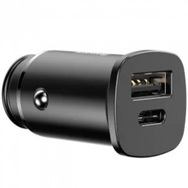  Автомобільний зарядний пристрій Baseus Square Metal PPS 30W USB+Type-C