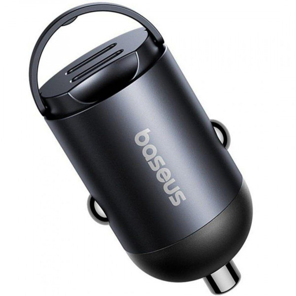  Автомобільний зарядний пристрій Baseus Tiny Star Mini 2Type-C 30W Black (C00035001121-03)