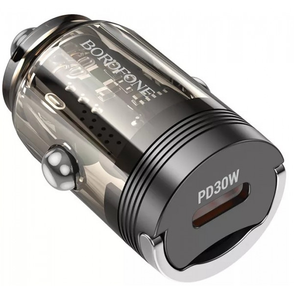  Автомобільний зарядний пристрій Borofone BZ29 PD/QC 30W Black
