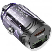Автомобільний зарядний пристрій Borofone BZ29A PD/QC 36W Purple