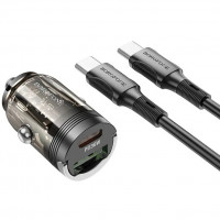 Автомобільний зарядний пристрій Borofone BZ29A PD/QC 36W Type-C/Type-C Black