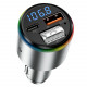  Автомобільний зарядний пристрій Proove FM Launcher Power Drive 30W (PD+QC30) Type-C+USB+AUX Silver (FMPD30110006)