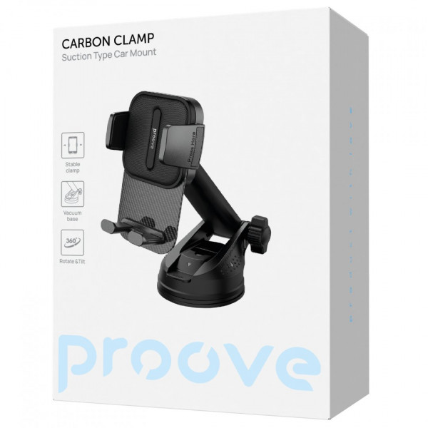  Автомобільний тримач Proove Carbon Clamp Suction Type Car Mount (CHCNS0000001)