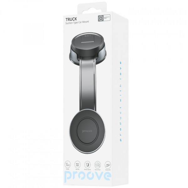  Автомобільний тримач Proove Truck Suction Type Car Mount Black (CHPT00000001)