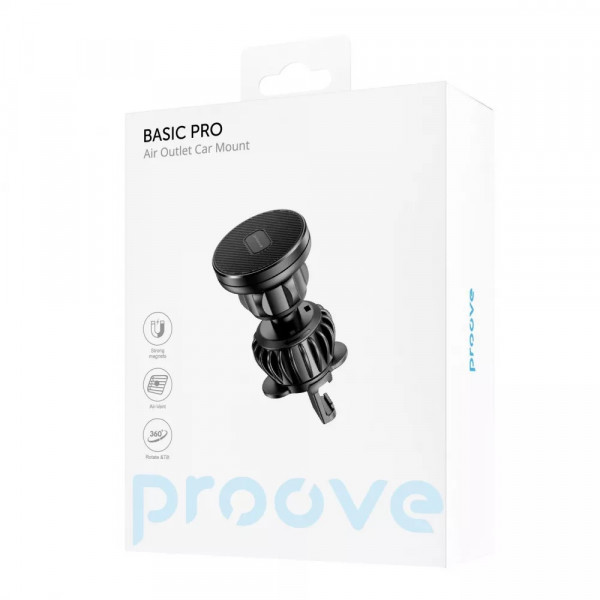  Автотримач Proove Basic Pro Air Outlet Car Mount Black (CHBP00000001)