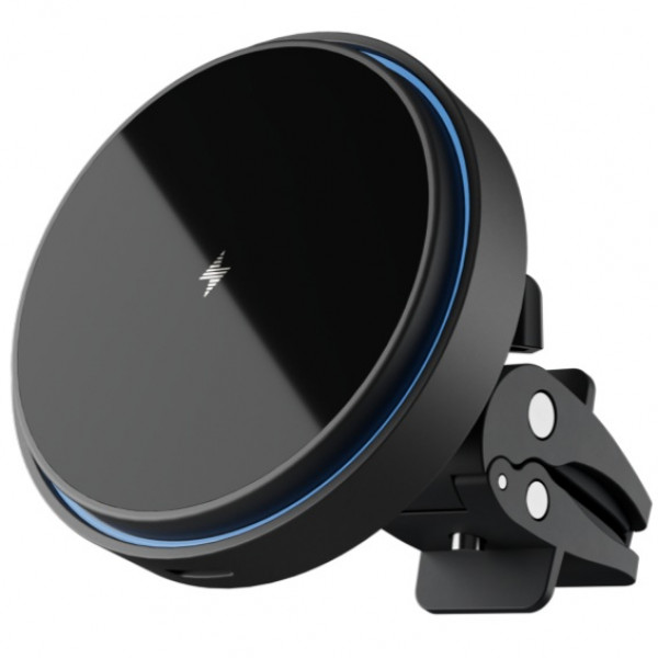  Автотримач із бездротовою зарядкою Proove Light Circle 15W Black