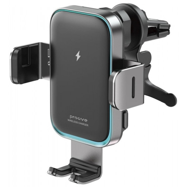  Автодержатель с беспроводной зарядкой Proove Triple Clamp 15W Black (WHTC15010001)