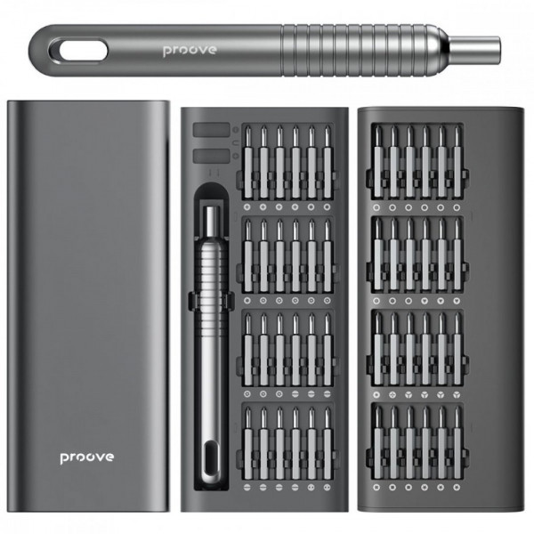  Багатофункціональний набір викруток Proove Fixer 51in1 Gray (MTSF51000003)
